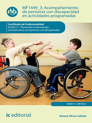 cover image of Acompañamiento de personas con discapacidad en actividades programadas. SSCE0111